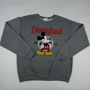 DISNEYLAND Crew Neck Sweatshirt Sweater Mickey Mouse Women's Medium Pullover